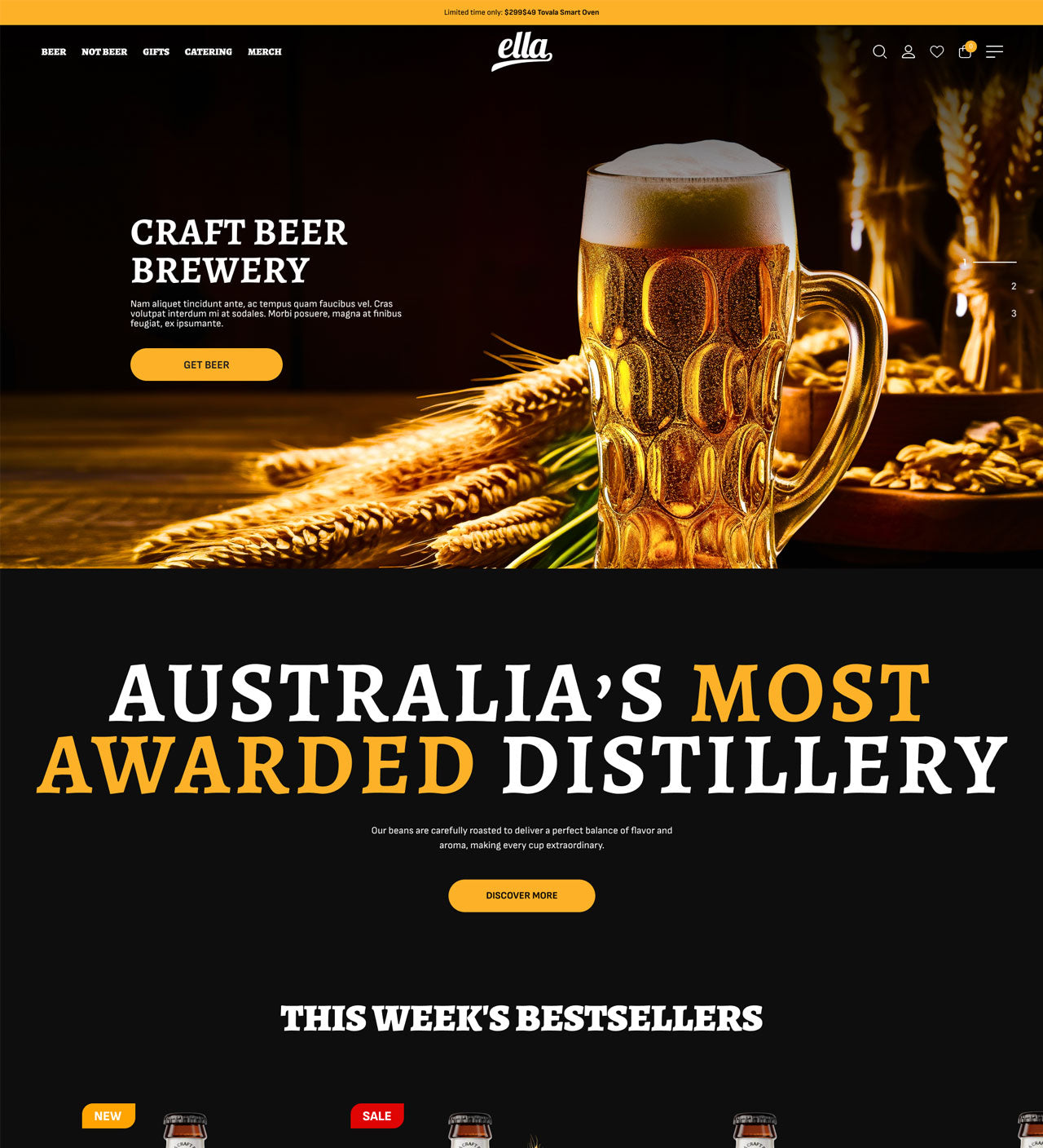 Ella Home 37 – Craft Beer Shopify Theme