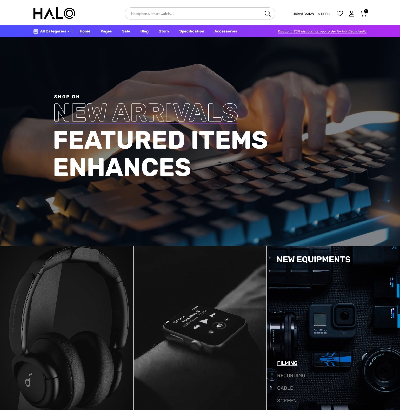 Halo Theme - Tech Store Ecommerce Website Template | HaloThemes