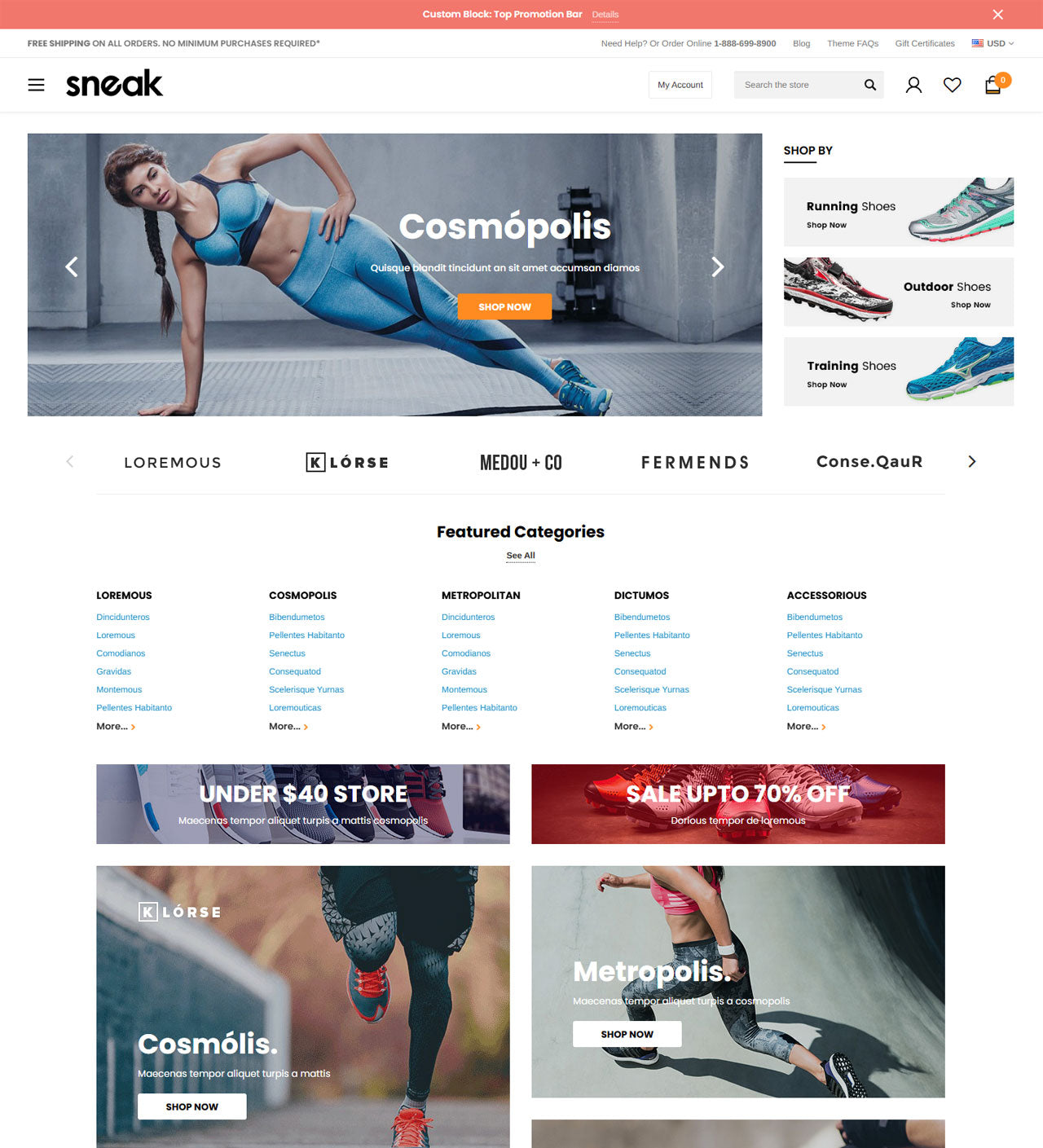 Sneak - Sports & Sneakers BigCommerce Responsive Theme