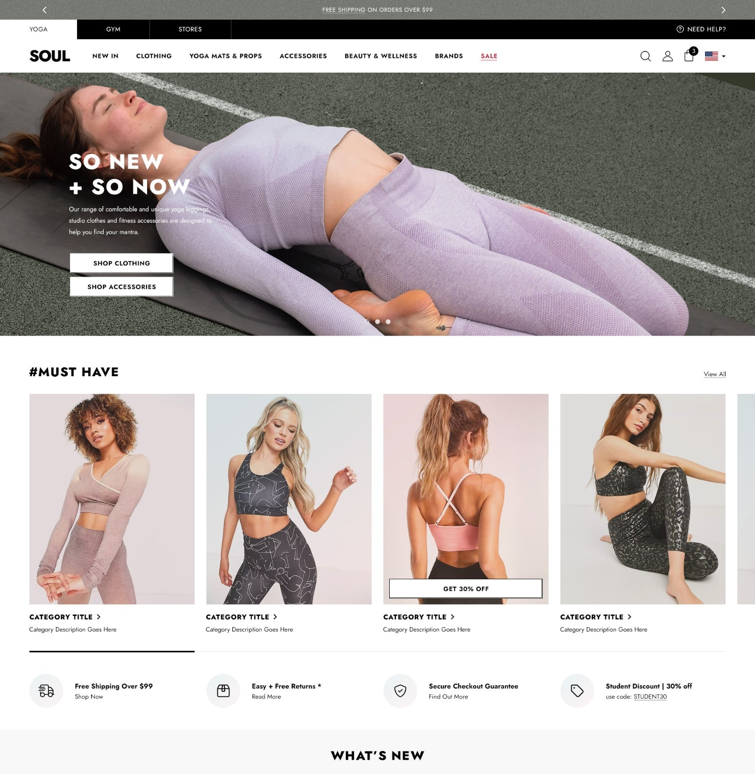 Surfup Soul - Fitness Apparel - Ecommerce Website Template | HaloThemes