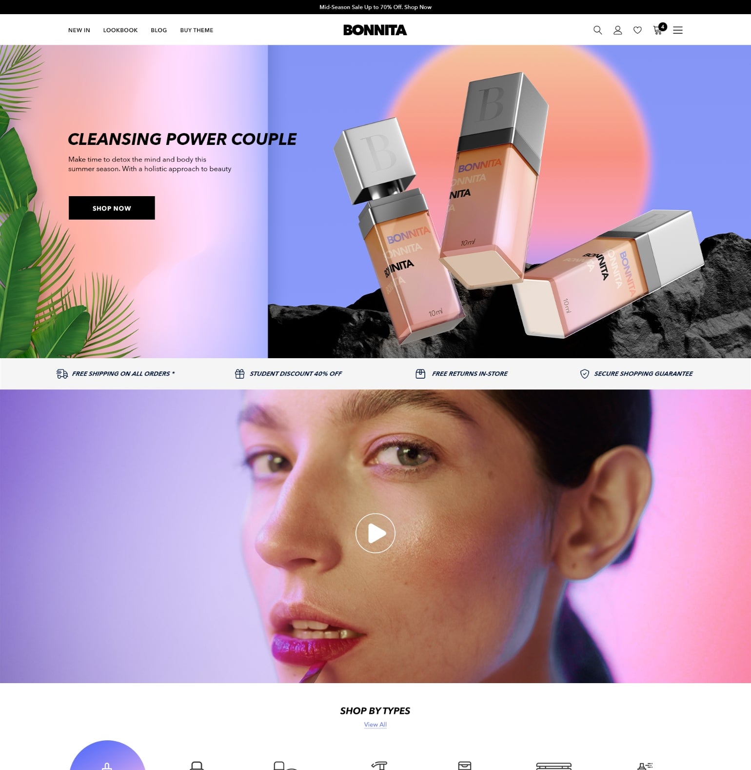 Bonnita – Beauty and Cosmetic Ecommerce Website Template