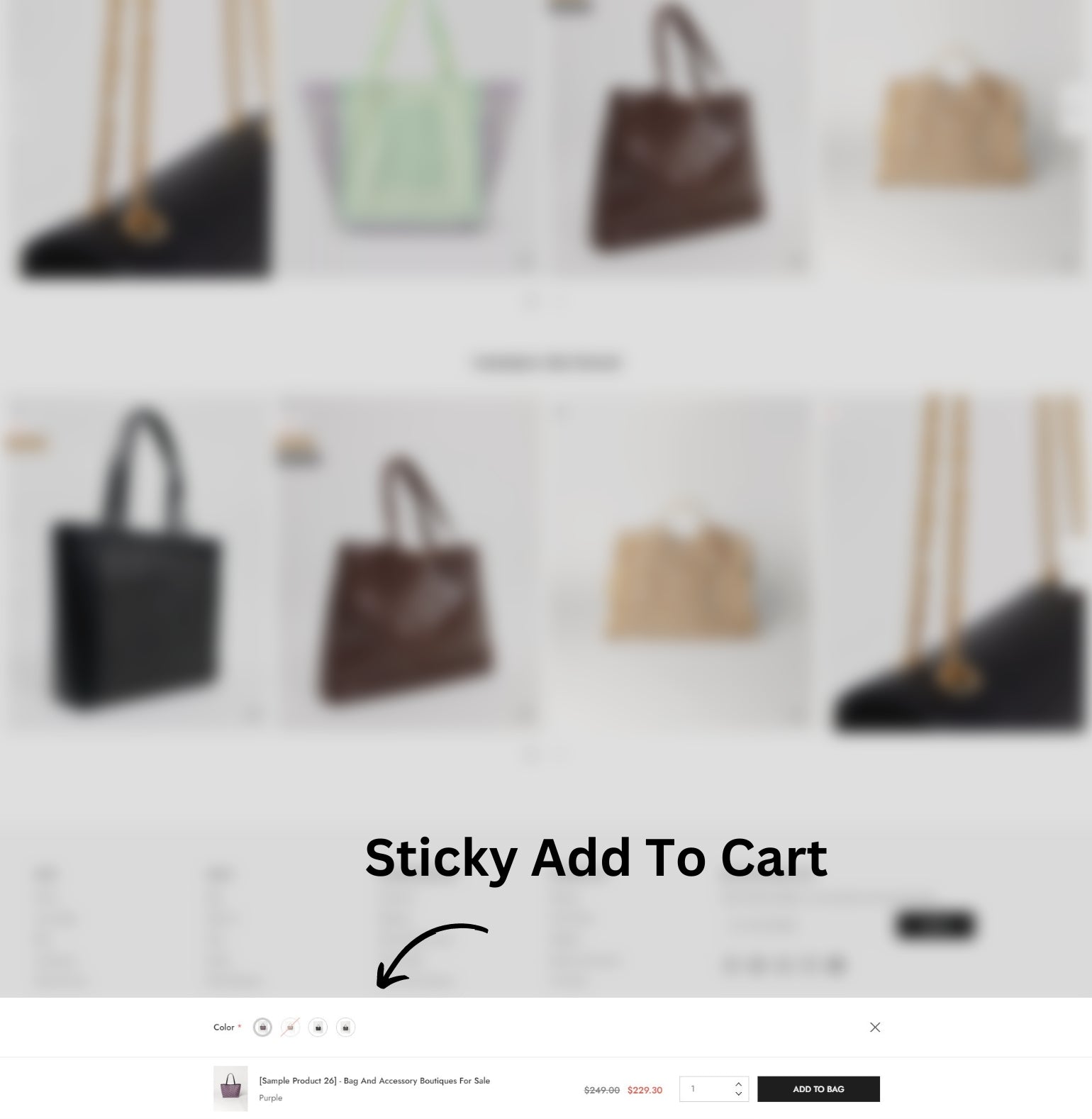 An impossible-to-miss Add to cart bar always visible in product detailed page and make buyers think about Checkout process. Help you boots your sales, improve user experience and increase conversions rate.